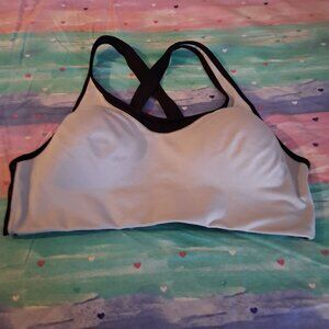 Pink Victoria's Sport VS gray ultimate lightly lined no wire sports bra XL